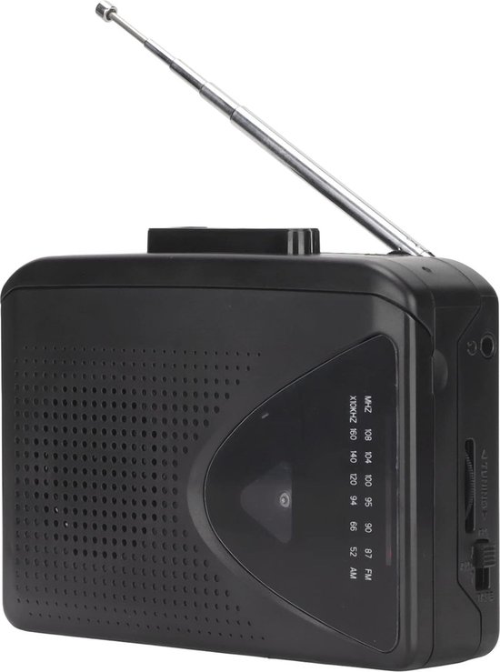 Lecteur De Cassettes Portable - Avec Haut-Parleur Intégré, Jack 3.5mm Et Double Alimentation (Piles AA / USB-C)
