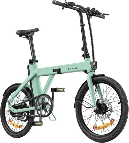 ENGWE P20 Elektrische Vouwfiets - Carbon Riemaandrijving - 20 Inch - 250W Motor - 100 km Actieradius - Hydraulische Schijfremmen - Groen