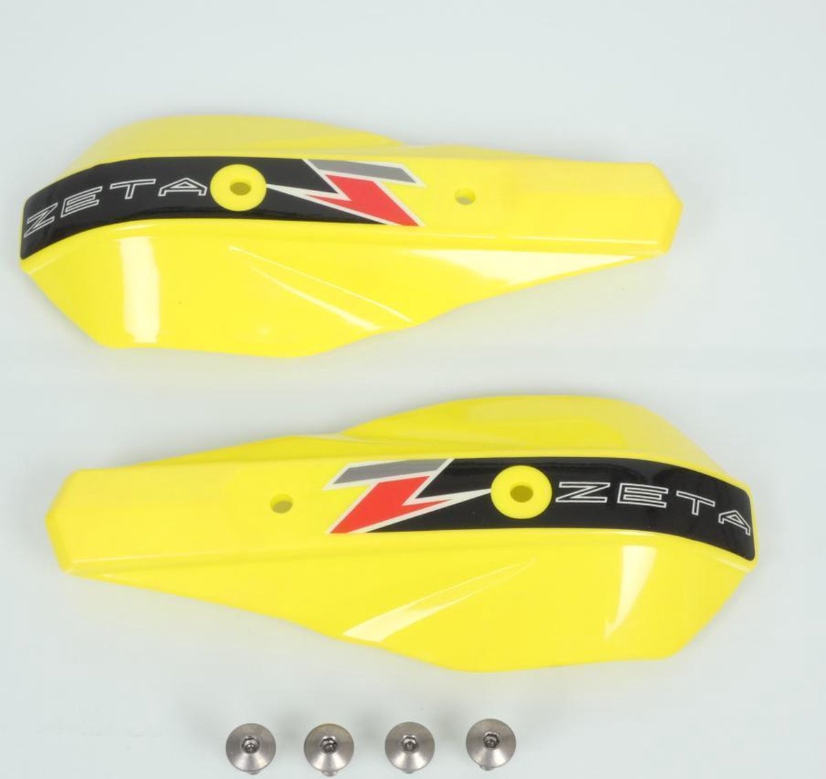 Déflecteur plastique protège main Zeta Armor jaune ZE72-0207 pour moto enduro cross