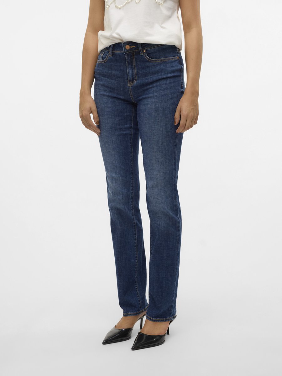 VERO MODA - VMFLASH MR STRAIGHT JEANS LI3300 GA NOOS - Dames - Jeans
