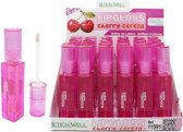 Leticia Well - Kers / Cherry Aroma Lipgloss - Transparant - 1 Flesje met 4,5 ml inhoud