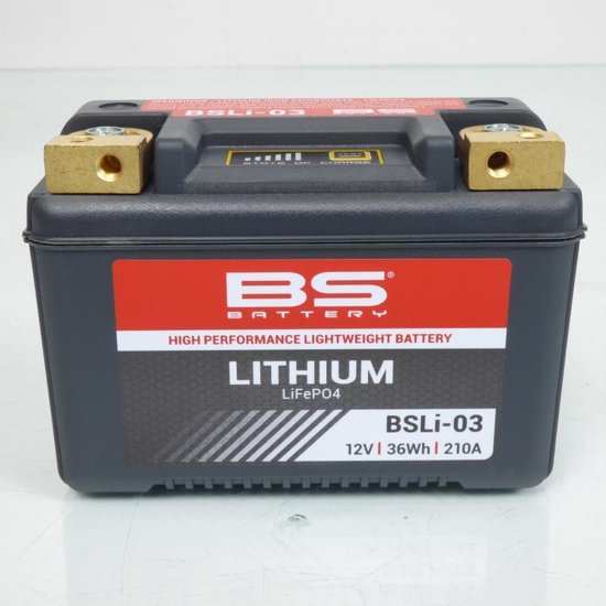 Lithiumbatterij van BS Battery voor Cannondale 440 Cannibal quad uit 2003 bsli-03 / hjb9q-fp / 12n9-4b-1 / 12v 36wh nieuw