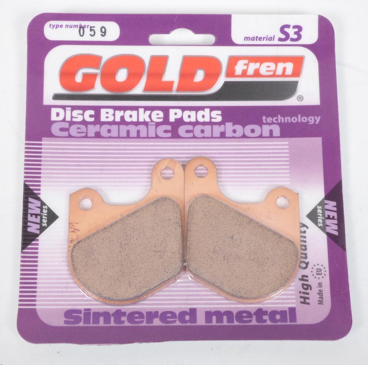goud fren remblok voor harley davidson 1340 fxb motor 1982 avg / avd nieuw