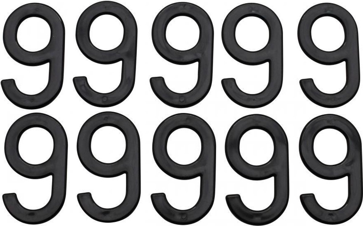 Chiffre 9 pour plaque d'immatriculation Tiflex H45mm Neuf pour moto