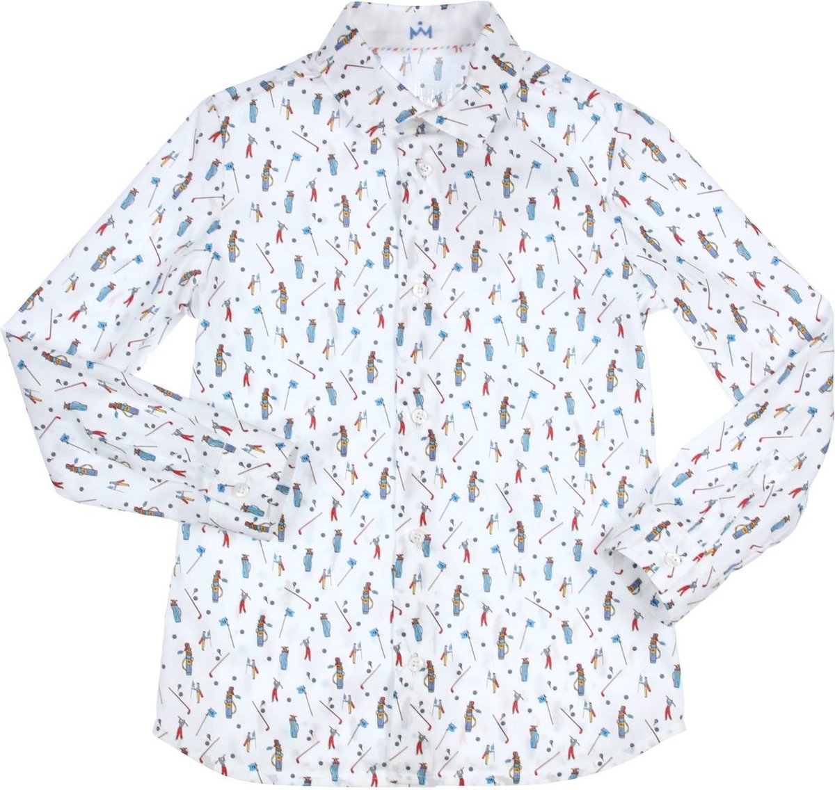 GYMP - Hemd - Maat 152 - Jongens - wit -