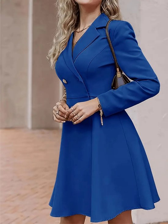 Manteaux Livano Femme - Manteau mi-long - Veste - Tailleur - Trench-coat - Pardessus - Hiver - Blauw - XL