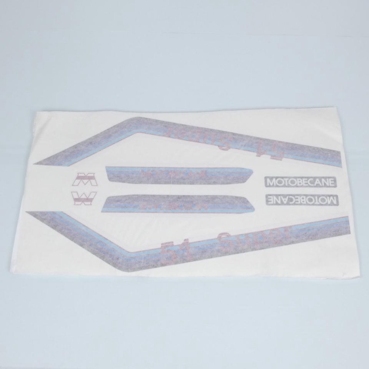 Planche 8 autocollant sticker bleu / rouge CGN pour mobylette MBK 51 Super Neuf