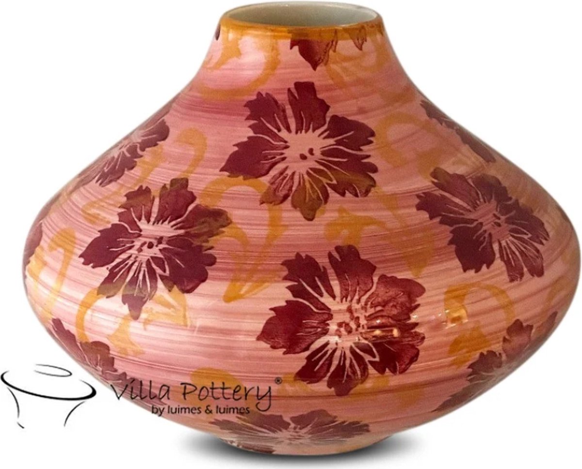 Irishflowers Vaas - Villa Pottery - Decoratie - Woondecoratie - Keramiek - Bloom 1 Vaas Roze