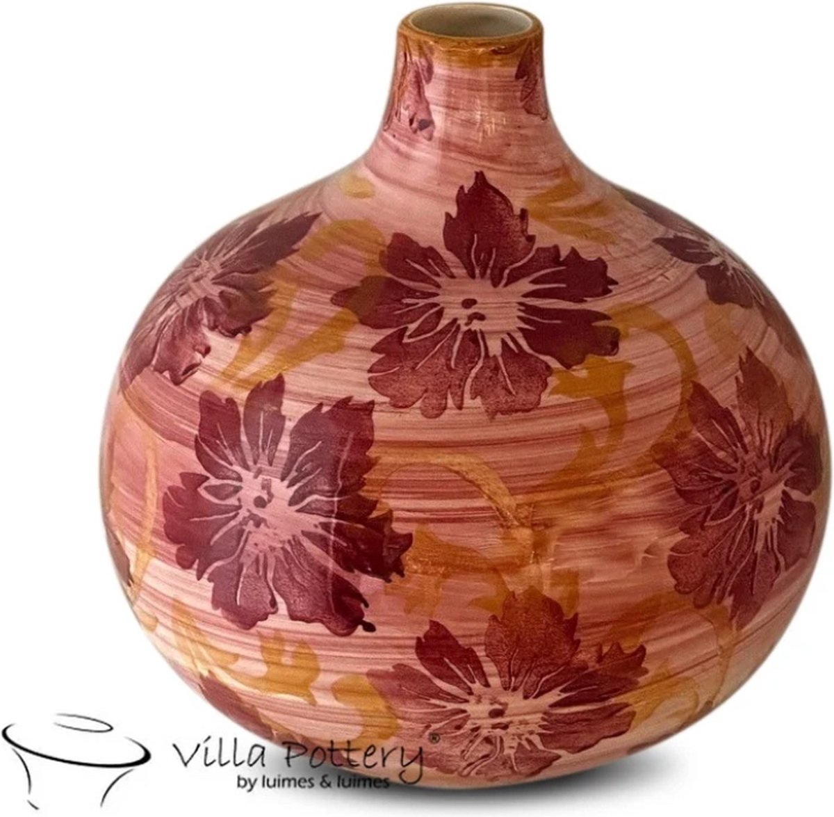 Irishflowers Vaas - Villa Pottery - Decoratie - Woondecoratie - Keramiek - Bloom 2_2 Roze