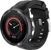 Siliconen Horloge Band Voor Suunto 9 / Spartan Sport Wrist HR Baro - Armband / Polsband / Strap Bandje / Sportband - Zwart
