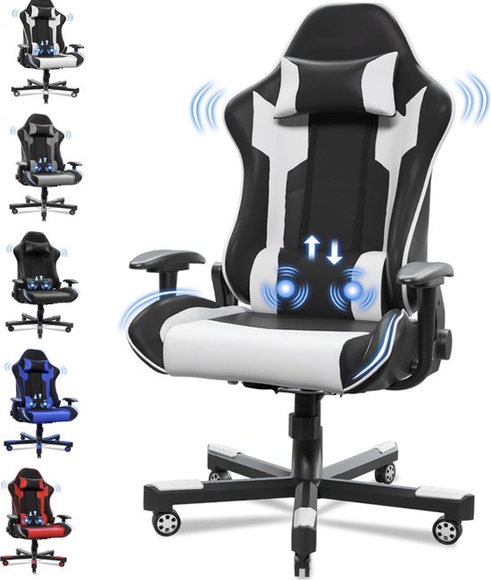Gamingstoel Ergonomische, Technische Stof, Met Lendensteun Computerstoel Verlengde Rugleuning Ondersteunt Tot 150 Kg Lichtblauw 3416616522 Gamingstoel Ergonomische, Technische Stof, Met Lendensteun Computerstoel Verlengde Rugleuning Ondersteunt Tot 150 Kg Lichtblauw 3416616522