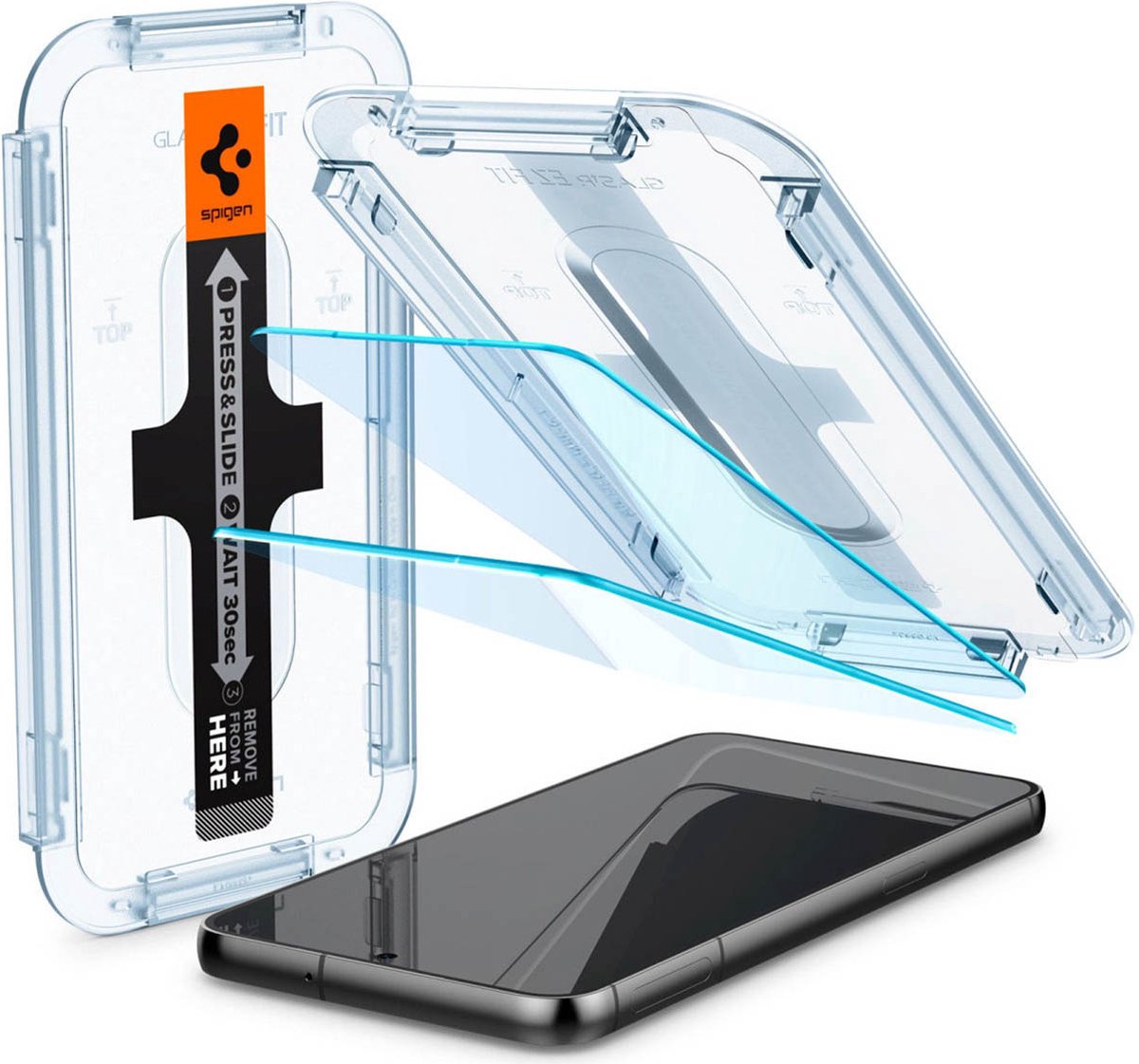 Spigen Glas.tR EZ Fit (2-Pack) Geschikt voor Samsung Galaxy S23