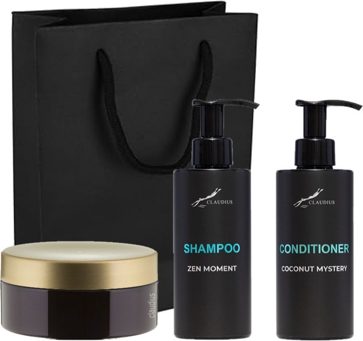 Goedkoopste Douchepakket - Shampoo Zen Moment Coconut Conditioner Scrubzout 300 gram - 300 ml per fles