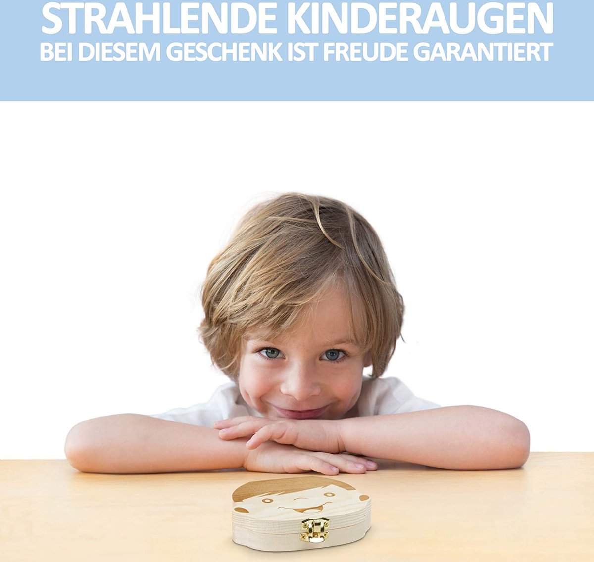 Goedkoopste KLEINE MOONSHINE ORIGINELE TANDENDOOS MELKTANDEN INCL. TALES OF THE TAND FAIRY - Meisjes 1 stuk (pak van 1) grenenhout