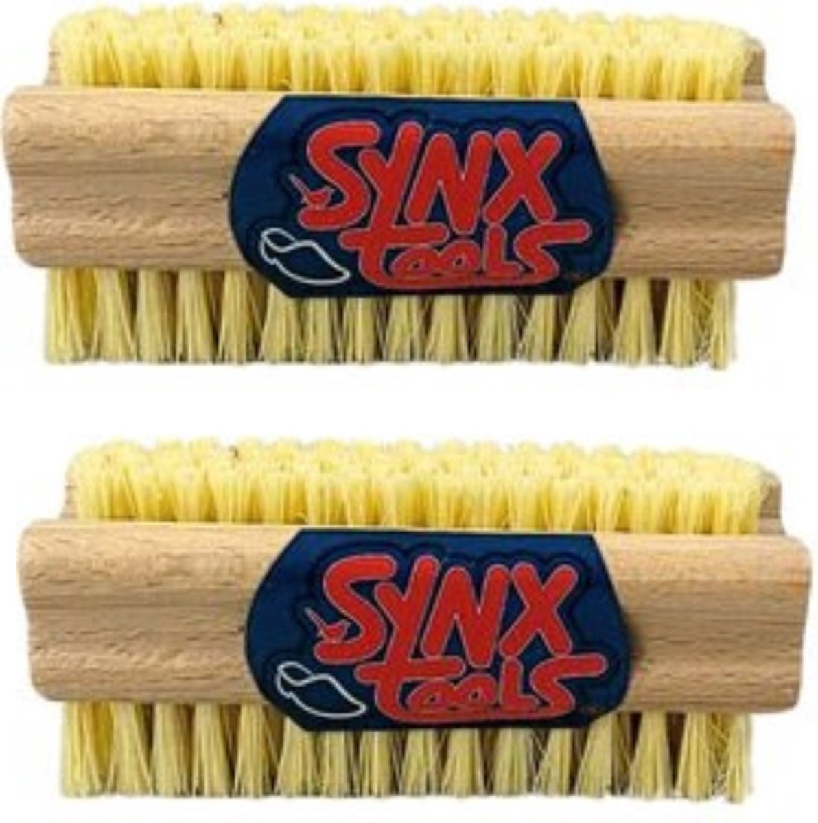 Goedkoopste Synx Tools Nagelborstel hout set van 2 stuks - schrobborstels - nagel borstel - schrobbezem - nagelborstel hout - Voordeelverpakking