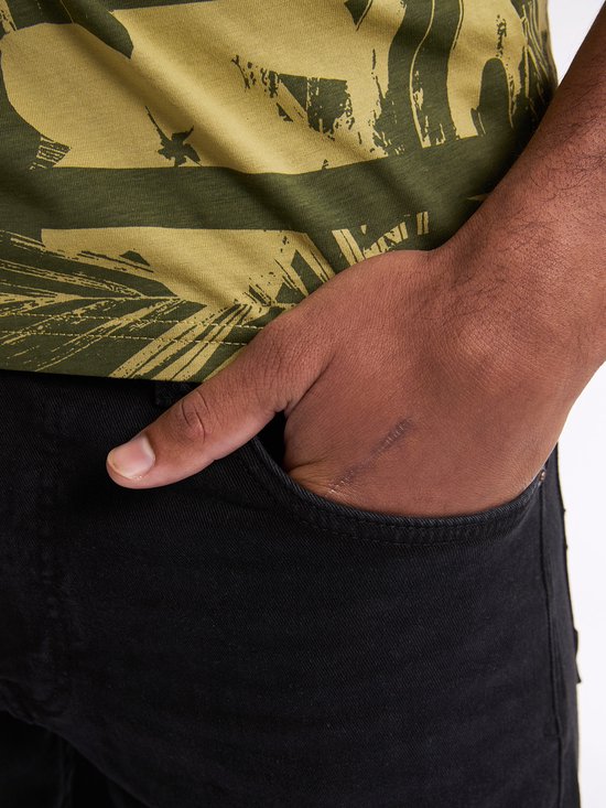 Petrol Industries - Jean coupe droite Starling pour homme - Zwart - Taille W30L32