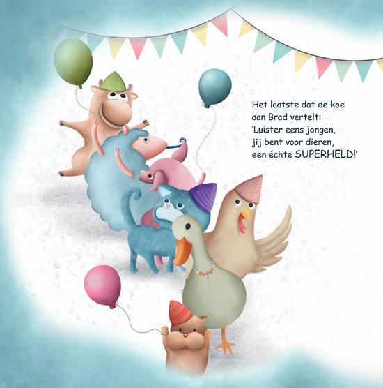 Brad de vegetarische superheld - Pakket met kinderboek, kinderbord, nachtlamp en stickers!