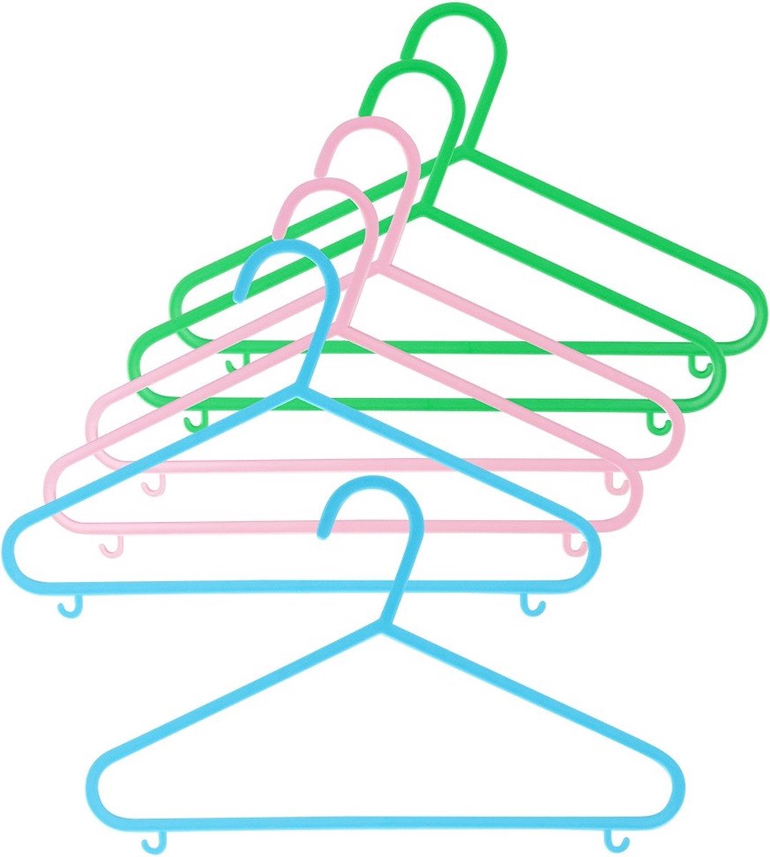 Kledinghangers Kinder 29x17 cm 6 stuks - Kleerhangers - Broekhanger - Hanger
