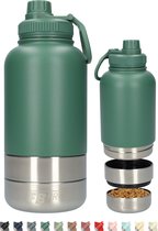Trixie Drinkfles Met Waterbak Voor Onderweg - Reisdrinkbak - 550 ml
