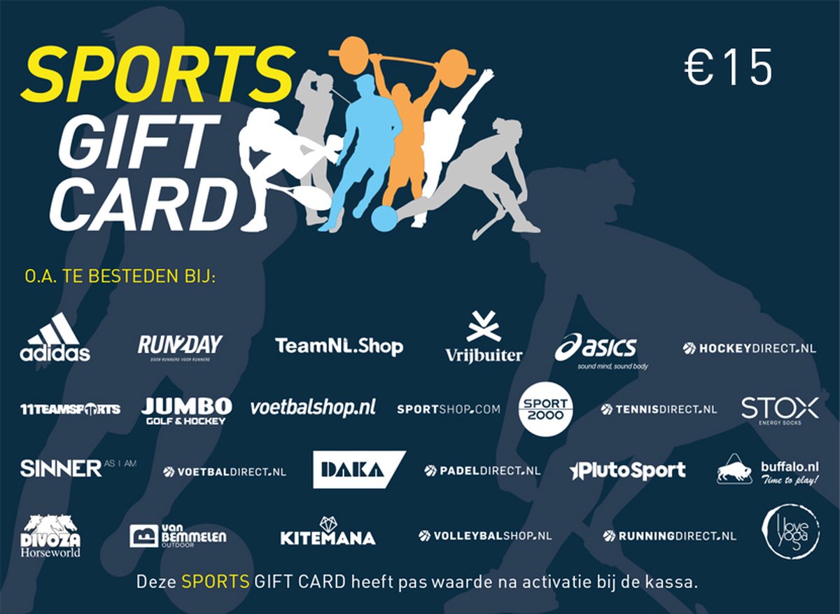 Sports Gift Card - Cadeaukaart 15 euro