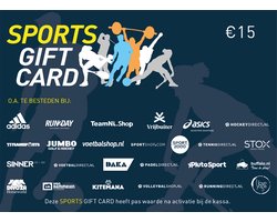 Sports Gift Card - Cadeaukaart 15 euro