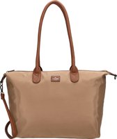Charm London Buckingham Schoudertas 15,6 inch - Shopper - Laptoptas - Werktas - A4 - Praktisch - Taupe