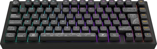 Dark Project - ALU Terra Nova - Draadloos Mechanisch Gaming Toetsenbord ISO (DE) - Zwart