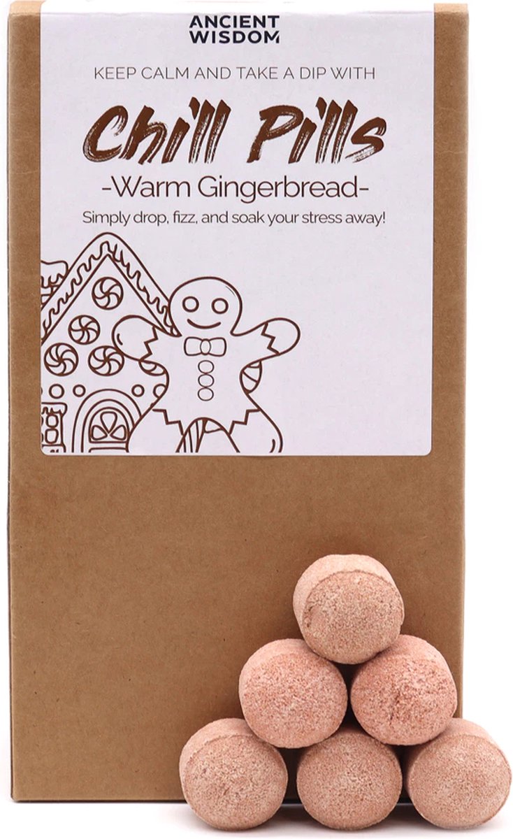 Goedkoopste Chill Pills Geschenkverpakking 350g - Warme Peperkoek