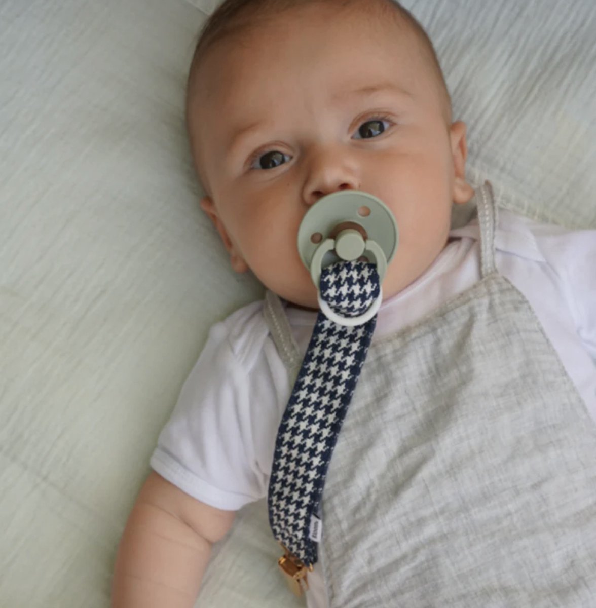 Goedkoopste Bloom Babies - Speenkoord Jongen London Blauw - Handgemaakt Speenkoorden - Kraamcadeau - Gratis inpakservice - Baby