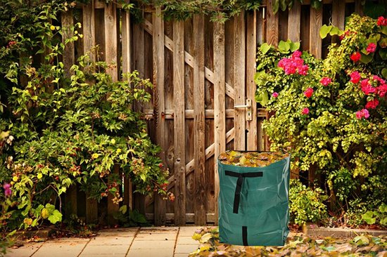 Progarden Tuinafvalzak - opvouwbaar - rond - groen - 178 liter - bladeren opruimen van ProGarden — afbeelding 2