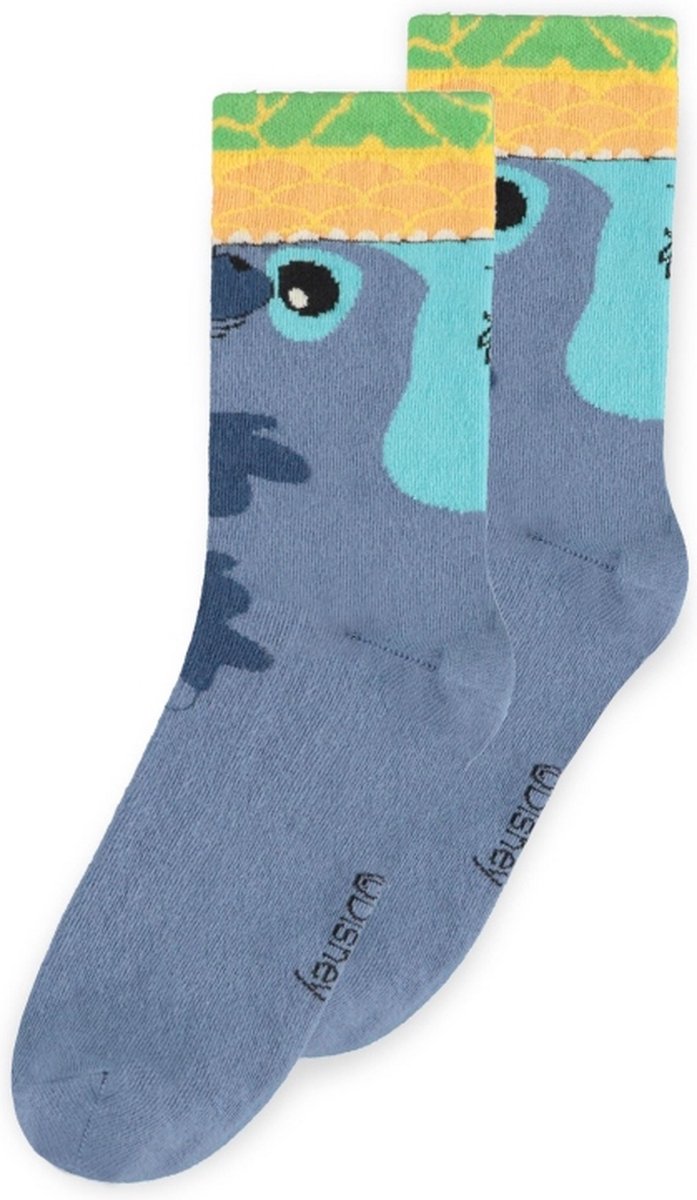 Disney Lilo & Stitch - Pineapple Stitch 1 Pack Sokken - 43/46 - Blauw