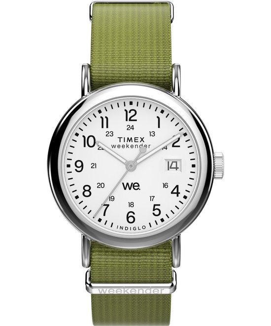 Montre Timex Weekender Main Line TW2W85600 - Textile - Vert - Ø 37 mm