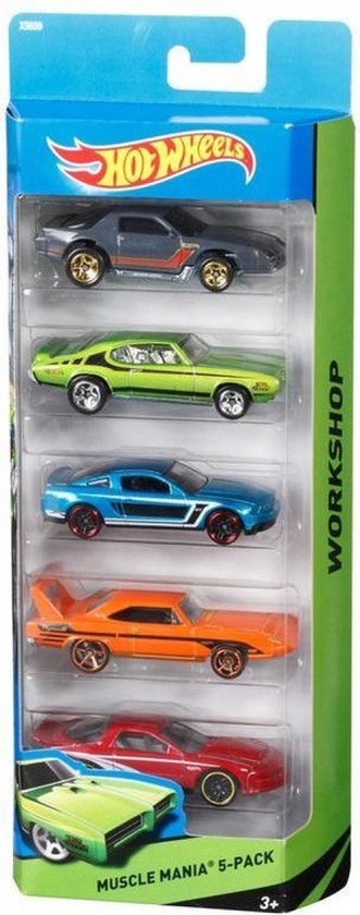 Coffret cadeau Hot Wheels avec 5 voitures