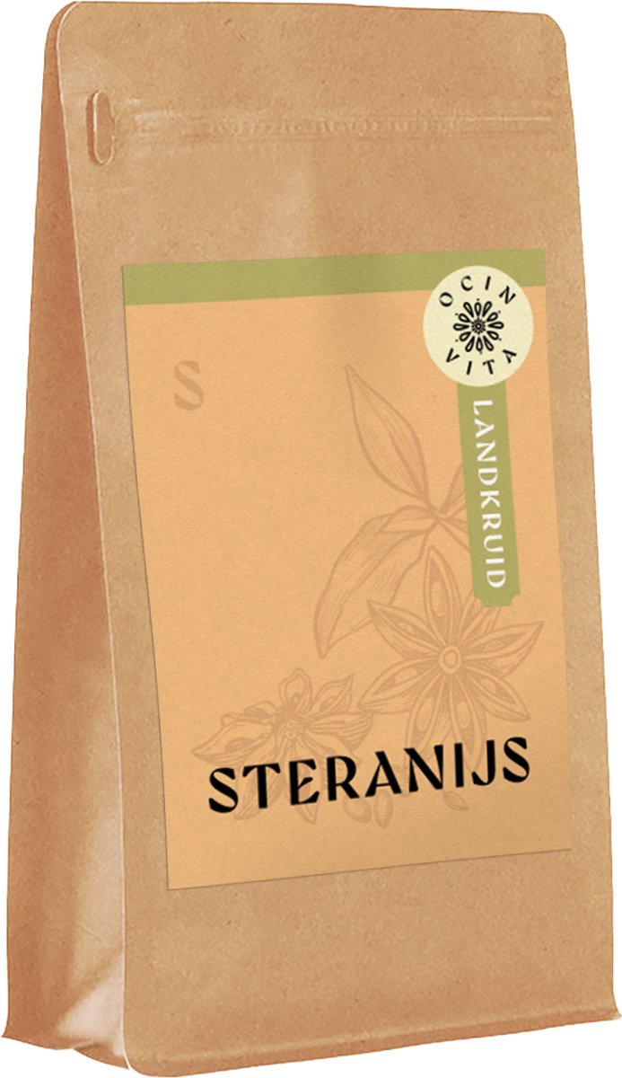 Goedkoopste Steranijs Heel 100g – 100 Pure Gedroogde Vruchten – Zoet-Kruidige Specerij met Warme Aroma’s – Ideaal voor Glühwein, Thee en Wereldgerechten – Ocin Vita