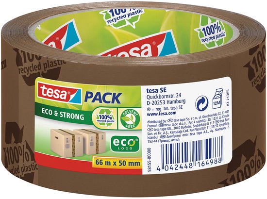 TESA 4313 Ruban De Scellement De Boîtes En Papier Marron 150mm X 500m 04313 00003 00 23338