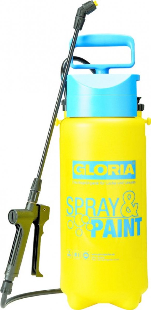 GLORIA Gloria Handspuit - Spray & Paint Model 5 L - 3 bar - Ventiel en vlakstraalsproeier - Viton afdichtingen