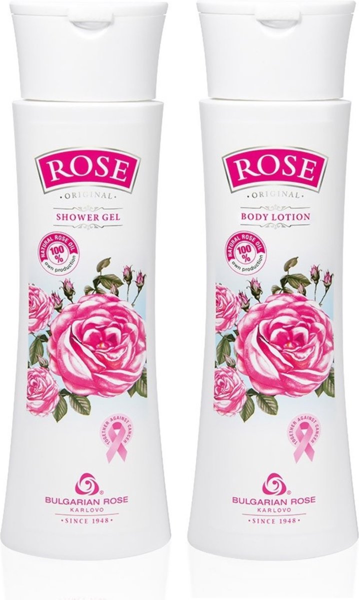 Goedkoopste Body care Rose Original | De lichaamsverzorging bevat een zacht-reinigende douchegel en bodylotion die de huid verfrissen en hydrateren met met 100 natuurlijke Bulgaarse rozenolie en rozenwater | Kerstcadeau