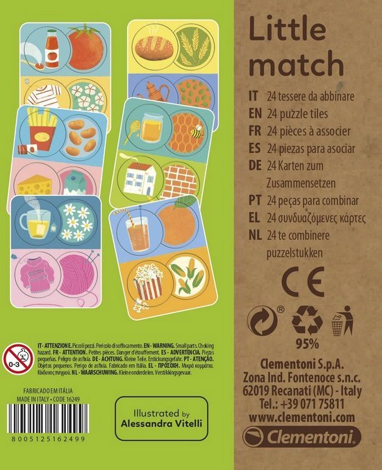 Clementoni Little Match Puzzel Voor En Na Junior 24-delig, puzzels kinderen van Clementoni — afbeelding 3