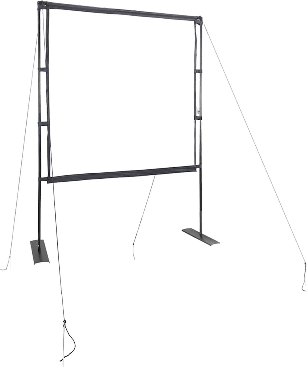 vidaXL - Projectiescherm - met - statieven - 89 - inch - 1:1