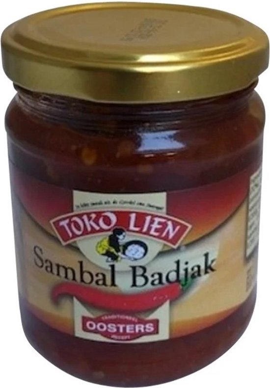 Toko Lien® | 3 x Sambal Badjak 200gr | Oosters, Aziatisch, pittig | multipack