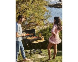MIKE houtskoolbarbecue - Kookoppervlak 71 x 35 cm