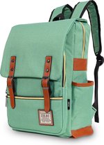 ZILOU Backpack - Sac à dos - 20-35 litres - Compartiment pour ordinateur portable 15 "- Student - Travail - Voyages - Vert