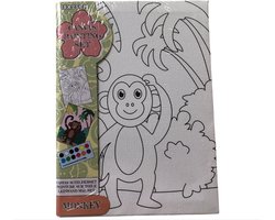 Schilderset Voor Kinderen - AAP - Canvas Painting Set - Canvas Schilderset - 18x25 CM - Vanaf 4 Jaar - Voor Jongens En Meisjes - Schilderen Op Canvas - Thema Dieren - Schilderen Voor Kinderen - Verf - Verven voor Kinderen Schilderset Voor Kinderen - AAP - Canvas Painting Set - Canvas Schilderset - 18x25 CM - Vanaf 4 Jaar - Voor Jongens En Meisjes - Schilderen Op Canvas - Thema Dieren - Schilderen Voor Kinderen - Verf - Verven voor Kinderen