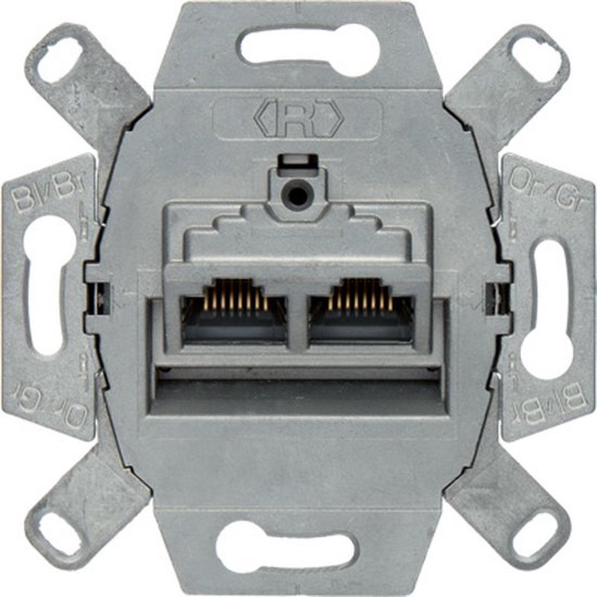 Hager Berker Datacontactdoos Aderpaar - 4587 - E2FPA