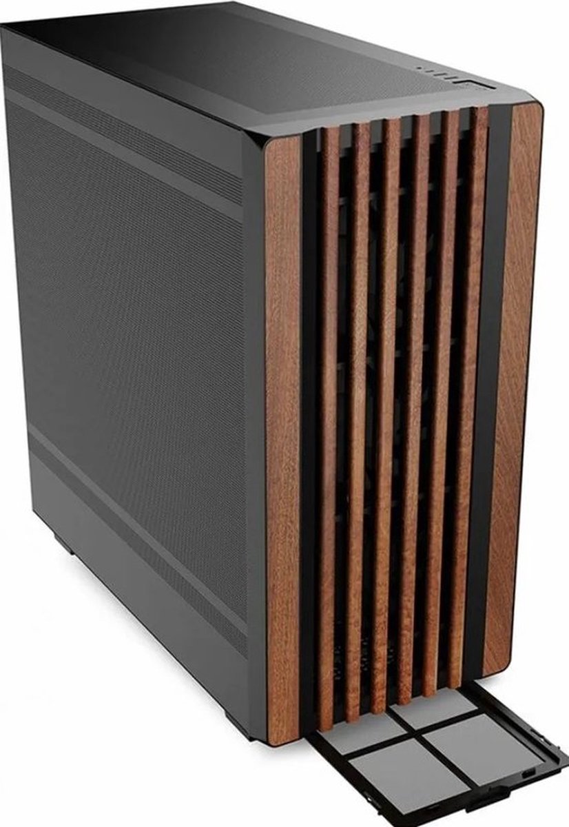 Sharkoon Rebel C70M Rgb Full Tower Zwart, Hout behuizing - afbeelding 9