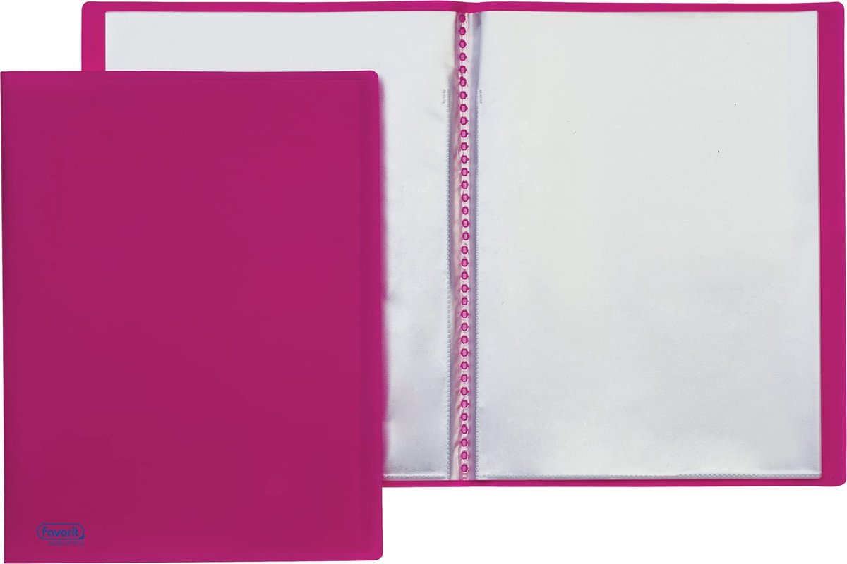 Favorit 100460277, A4, Polypropyleen (PP), Roze, 40 vel, 220 mm, 300 mm
