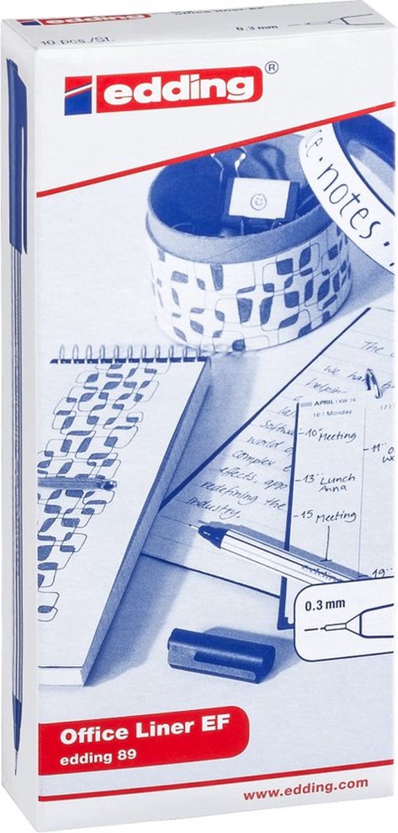 e89 office fineliner EF 2 rond 03mm