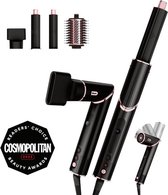 Shark FlexStyle Sèche-cheveux et Multistyler 3-en-1 - Airstyler, Concentrateur, Brosse Volume - avec Étui de Voyage - Zwart/ Rose - HD424EU