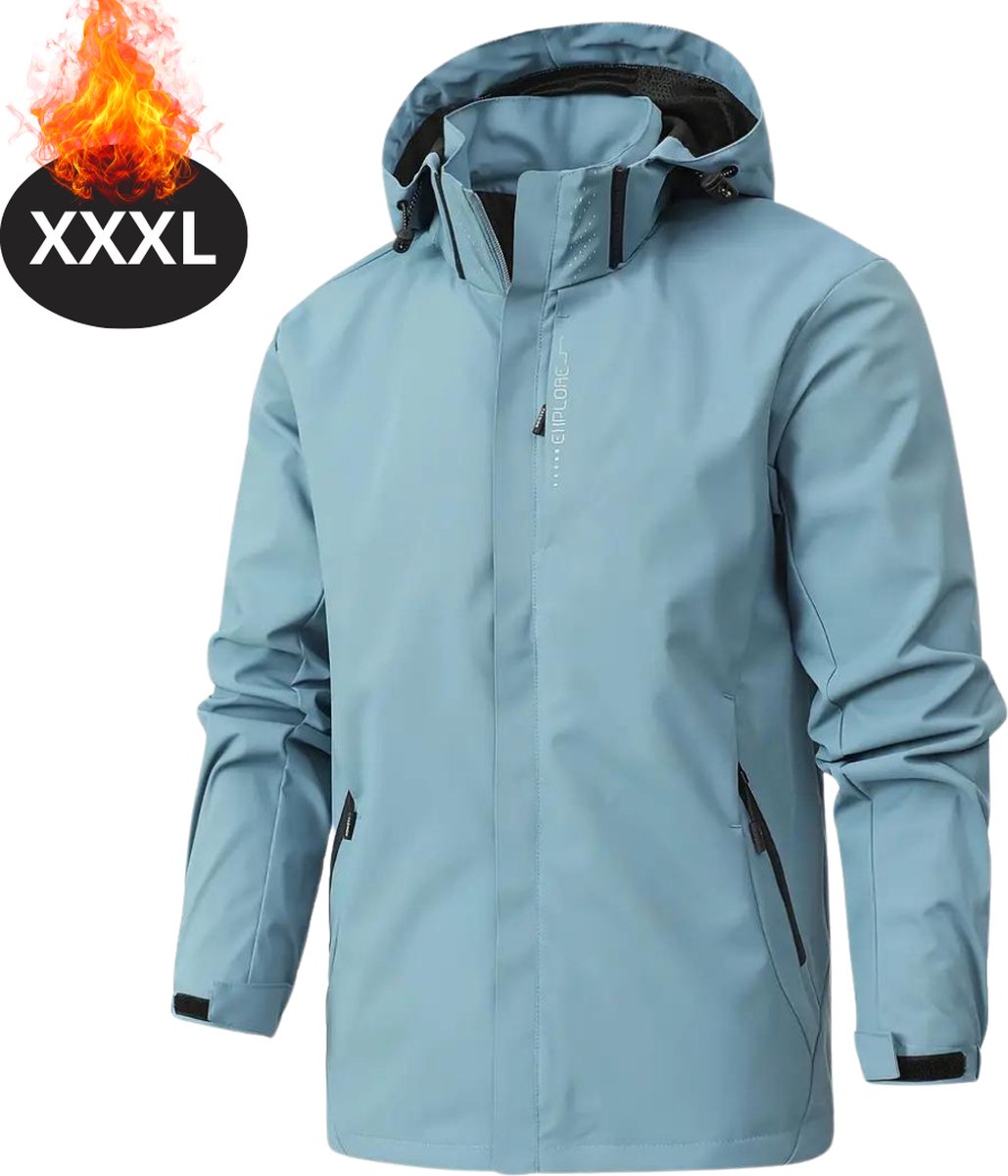 Bovista Windjas Voor Heren Parka Lente & Herfst Jas Volwassen Windjack Windbreaker Outdoor Hemelblauw
