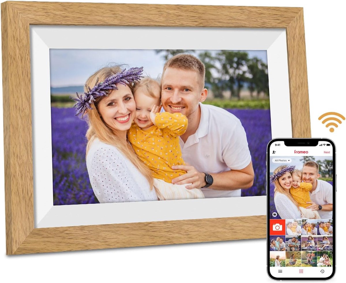 Solacis Digitale fotolijst - Digitale fotolijsten - Digitale fotokader - Digitale fotolijst met wifi - Must have voor in huis!
